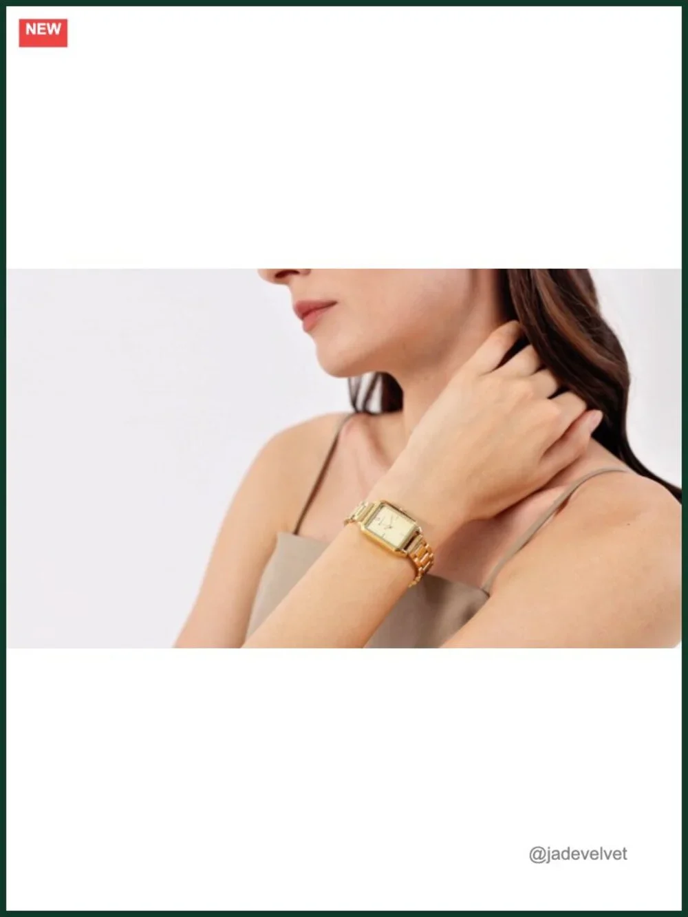 18K Gold Plated Watch Bracelet Set for Women with Lucky Bracelet Quartz